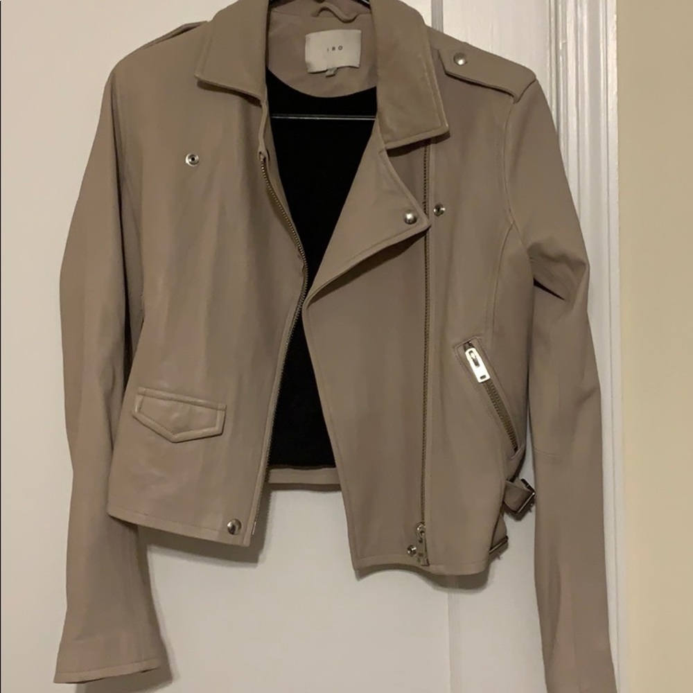 IRO tan leather jacket